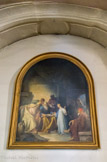 <center>L'église d’Asnières. </center>  Jésus parmi les docteurs. Tableau daté 1859 et signé J. Boncza, sans doute Jules Boncza Tomachewski, peintre d'origine russe.