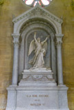 <center> l'église Saint-Pierre-Saint-Paul. </center> Le mausolée de la reine Hortense est une œuvre de Jean-Auguste Barre, réalisée sous la direction de l’architecte Lacroix, à qui Napoléon III avait confié les travaux de restauration de l’église. Il est inauguré par Napoléon III et l’impératrice Eugénie en 1858. La sculpture représente Hortense à genoux, accompagnée d’un ange. À ses pieds, une couronne représentant son titre de Reine de Hollande et une lyre, pour ses talents de musicienne. Hortense n'est pas elle dans le monument, mais dans la crypte au fond de l'église, creusée pour elle en 1856.