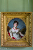 <center>Le château de Malmaison. </center> Firmin Massot (1766-1849) : Portrait de l’impératrice Joséphine en parure de corail. (vers 1812). Répétition réduite du portrait peint vers 1812 (Saint Pétersbourg, Musée de l’Ermitage), l’un des plus ressemblants selon les contemporains.