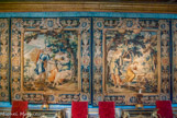 <center>Le salon des Muses. </center> 5 tapisseries de la célèbre tenture 
