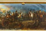 <center>La galerie des Batailles.</center> Bataille d'Austerlitz par François Gérard, gagnée parNapoléon Ier en 1805, représentant l'Empereur accompagné de Jean Rapp.