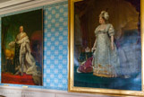 <center>Salles XIX</center>Marie-Thérèse-Charlotte de France (1778-1851)
dite Madame Royale, duchesse d'Angoulême
Gros Antoine-Jean, baron (1771-1835). Marie-Thérèse Charlotte de France, surnommée « Madame Royale », est la fille aînée de Louis XVI et Marie-Antoinette. Née à Versailles, elle est la seule des enfants royaux à survivre à la Révolution française. Condamnée par les insurgés, puis réduite à l’exil, devenue dauphine de France en 1824, elle reste attachée à la monarchie jusqu’à la fin de sa vie. A gauche, Louis  XVIII par Jean-Baptiste-Paulin Guérin.