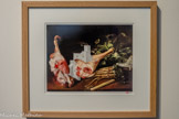 <center></center>Habiter la Peinture, 1992 - 2026
Collage (reproduction de Nature morte au gigot - M.H. Bounieu), graphite et encre sur papier 22 x 28 cm