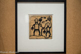 [LES DEUX SCAPHANDRIERS] Non daté.
Robert Gie.
Clinique psychiatrique Bel-Air, Chêne-Bourg, Suisse Calque d’après un dessin mural
[Collection de l'Art Brut, Lausanne Anc. coll. Dr Charles Ladame]