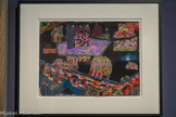 [L’ATTAQUE D’UNE VILLE FORTIFIÉE]	Vers 1935
Enfant égyptien d’une ecole du Caire
Gouache sur papier	
[Collection de l'Art Brut, Lausanne
Anc. coll. Saad el Khadem]