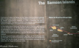 A la fin du XIXe- siècle, les Samoa ont été l’enjeu d’une domination coloniale entre l’Empire germanique, la Grande-Bretagne et les États-Unis. À la suite de violents soulèvements indigènes, un traité a finalement été signé le 2 décembre 1899 : l'archipel est scindé en deux parties, la partie occidentale revenant à l'Allemagne, et la partie orientale aux États-Unis.
Le Snark jette d'abord l'ancre sur l'île Ta'u, où Jack et Charmian sont reçus à la cour du roi Tuimanua, l'un des plus illustres de l'ancienne Samoa. Ils assistent au cérémonial du kava, partage rituel d'une boisson extraite de poivriers sauvages. Ils observent aussi la fabrication du tapa, étoffe confectionnée à partir d'écorce. Ils en acquièrent plusieurs, ainsi que des paniers, des éventails, et des
Ils visitent ensuite la base américaine de Pago Pago, sur l'île Tutuila, puis Apia, sur l'île Upolu, le haut lieu du commerce samoan placé sous contrôle allemand.
À Savai'i, leur dernière escale, ils assistent à une éruption volcanique, et ont la triste vision de villages dévastés par la lave.