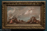 <center>Gianantonio Pellegrini</center>Venise, 1675- 1741
Ensemble d’allégories dont la justice, le Châtiment, la Jalousie, la Paresse réveillée par la Vigilance, et l’Utilité, 1720
Étude préparatoire au plafond de la galerie du Mississipi de la Banque royale à Paris
Huile sur toile
