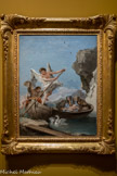 <center>Giambattista Tiepolo</center>Venise, 1696 - Madrid, 1770
La Fuite en Égypte, vers 1767-1770
Huile sur toile