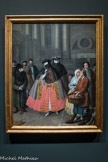 <center>Pietro Longhi</center>Venise, 1702 - 1785
Conversation entre masques, vers 1760-1770
Huile sur toile