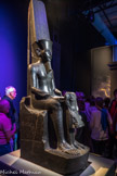 Amon protégeant Toutankhamon.
Diorite.
Règne de Toutankhamon 1336-1326 av. J.C. <br>