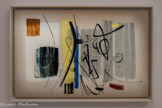 <center>Abbaye de Beaulieu-en-Rouergue  </center>Hans Hartung (Leipzig, 1904 - Antibes, 1989)
T1948-35
1948
Huile sur toile.
Cette œuvre est signée par l’un des pionniers de l'abstraction gestuelle, Hans Hartung. Elle témoigne de ses recherches sur les liens entre maîtrise et lâcher prise, et de sa volonté de créer un mouvement parfait issu d'un désordre apparent. T1948-35 est issue d’un dessin réalisé par Hartung. Utilisant la technique d'agrandissement « par report » qu’il a mise au point, il a transposé ce dessin sur une toile à une autre échoie, créant ainsi une distance entre l’œuvre et le geste artistique.