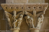 <center>Lescar</center>La cathédrale Notre-Dame. Adam et Eve. Caîn et Abel.
