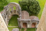 <center>L'abbaye de la Sauve-Majeure</center>Abside et absidioles sud.