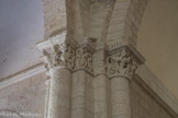 Talmont <br> La princesse et saint Georges combattant le dragon. Chapiteau de la croisée du transept.