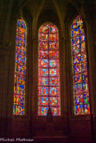 <center>Deuxième chapelle sud. </center> Au centre, vie de st Etienne.