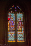<center>Abbaye de Saint-Martin de Ligugé.</center> La chapelle Nord. Mélanie, riche et pieuse romaine, est morte à Jérusalem en 439. Casimir, fils  du roi de Pologne Casimir III, est mort  en 1484 à l'âge de 26 ans