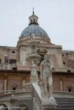 <center>Palerme</center>Piazza Pretoria, fontana della Vergogne