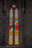 <center>Portiragnes : église Saint-Félix.</center>Sainte Elisabeth de Hongrie et saint Joseph. A droite, une tête sculptée termine la retombée d'ogive.
