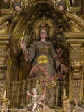 <center>Église Santa Maria de Cadaqués. </center>Retable de l'église Santa Maria de Cadaqués (par Pau Costa 1665-1727), dédié à Notre-Dame de l’Espérance, de style baroque. La Vierge de l Espérance