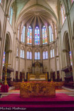 <center>Cathédrale St Pierre. </center> Choeur néogothique. Au fond, orgue d'accompagnement, puis Maitre Autel en Onyx, devant Autel de Koeppelin,1985.