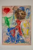 <center>Musée « Acentmètresducentredumonde » » </center>Gregory FORSTNER. GENIE DE COEUR. Huile sur lin, 160 x 120 cm, 2022