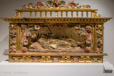 <center>Le couvent des franciscains.</center>Châsse de saint François-Xavier.
Bois doré polychrome. Premier tiers du XVIIIe siècle Attribuée à J. Sunyer (sculpture) et F. Escribà (dorure) Hospici d'Illa (Ille-sur-Têt)