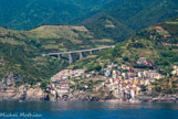 <center>De Portovenere à Monterosso en bateau.</center> Riomaggiore.