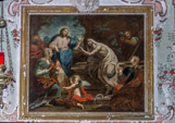 <center>Ceriana.</center> Résurrection de Saint Lazare. Ce tableau peut être rapproché des toiles de Maurizio Carrega et de ses collaborateurs.