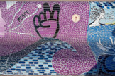 <center>Le banc</center>Les Guerrières de la paix, 2025. Peace.