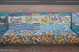 <center>Le banc </center>Collège Le Roy d'Espagne, 13009. I have a dream. Respect Libertad Equality Fraternité.