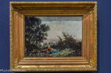 <center>Lavandières au ruisseau.</center>Paul Guigou
Villars, 1834 -Paris, 1871.
Huile sur toile