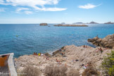<center></center><center>Malmousque.</center>Anse des Cuivres. L'îlot Degaby et celui de Doume. Au fond, l'île de Pomègues.