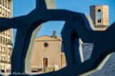 <center>La résille..</center> Chapelle Sainte Catherine et clocher de Saint Laurent.