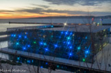 <center>Le MuCEM, le soir.</center> MuCEM in Lucem, 27 décembre 2013.