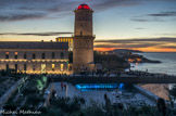 <center>Le MuCEM, le soir.</center> MuCEM in Lucem, 27 décembre 2013.