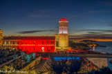 <center>Le MuCEM, le soir.</center> MuCEM in Lucem, 27 décembre 2013.