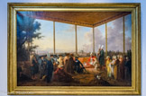 <center>Audience accordée par le Grand Vizir Aïmali-Carac à Monsieur de Saint-Priest, le 18 mars 1779</center>François Joseph Casanova. Huile sur toile. Musée national des châteaux de Versailles et de Trianon.
L'Empire ottoman au XVIIIe est la grande puissance qui domine la plus grande partie des côtes de la Méditerranée, des Balkans jusqu'en Algérie. De nombreux échanges entre la Sublime Porte et l'Europe se nouent, qui se manifestent notamment par des réceptions des ambassadeurs.