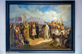 <center>La Réception de Lord Byron à Missolonghi</center>Theodoros Vryzakis 1861