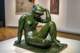 <center>La Méditerranée</center>Aristide Maillol 1902-1905. Bronze. Collection particulière.
La Méditerranée de Maillol est comme le symbole de ce moment. Evocation heureuse d'un possible monde commun, d'un appel à « méditerranéiser » la pensée que Friedrich Nietzsche, Paul Valéry et Taha Hussein vont exprimer à leur façon. Une forme de syncrétisme méditerranéen voit le jour, à travers la littérature, le monde des revues, la poésie et la musique, comme dans le rêve andalou, que Manuel de Falla et Federico Garcia Lorca tentent de faire renaître. Mais le tragique qu'annonce le Minotaure, dans le regard de Masson, Picasso ou Miro, témoigne de la fragilité de ce rêve.