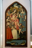 <center>Sheikh Sana'an, la vierge et l'enfant.</center>Iran, vers 1875. Cette vierge à l'enfant produite en contexte musulman témoigne de la place attribuée à Jésus (Isa) et à sa mère Marie (Mariam) dans le Coran où ils apparaissent comme des modèles à suivre, cités entre autres sur les inscriptions qui ornent le Dôme du Rocher à Jérusalem.