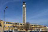 <center>Parc Chanot</center>Les constructions qui abritaient l'émetteur radio de Marseille sont aussi le siège de la télévision (1954). Lajarrige J. Poutu L, architectes Michells E, ingénieur. Avec le stade Vélodrome, l'ensemble ressemblait à un aéroport avec sa tour de contrôle, les bureaux et les studios restent très industriels avec leurs fenêtres en batteries.