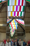 <center>Exposition Buren : cinq couleurs moins une. </center>