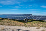 <center>Parc de centrales photovoltaïques de la Colle des Mées</center>Capteurs solaires photovoltaïques.