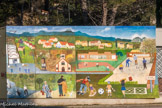 <center>Biver.</center>Fresque représentant la vie des habitants à Biver.