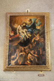 <center>L'Église Saint-Christophe.</center>Tableau de 1847 d'Emilie Bourgarel représentant la délivrance des Âmes du Purgatoire par le Saint Esprit.