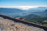 <center>Le Mont Caume Est</center>La route d'entrée. La rade de Toulon.