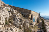<center>Le Mont Caume Est</center>Ancien barraquement du casernement, dans l'enceinte du front de gorge.