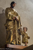 <center>Le Val. </center>Chapelle des pénitents. St Joseph et l'Enfant Jésus.