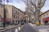<center>Cotignac</center>Cours Gambetta. Longtemps cet espace situé au sud du village n'a été qu'une pâture appartenant au seigneur, le Prince de Condé, et loué par la communauté villageoise. En 1770, le Conseil achète au seigneur pour une redevance annuelle l'espace du Cours et décide d'y planter des ormeaux pour former une allée, remplacés au XIXème siècle par des micocouliers puis des platanes. Dès lors, cette promenade est appelée le « Cours » qui, avec ses maisons alignées, devient alors le quartier bourgeois du village.
Au début du XXème siècle, les Cercles ont précédé bars et restaurants d'aujourd'hui. S'y regroupait une grande partie la population masculine du village : le Cercle des Travailleurs, le Cercle des Blancs» et le Cercle de la « Caisse de Mort ».
Dès le XVIIIe siècle, l'économie du village se développe autour de la vente de blé, de vin, de viande de Mouton et de brebis, et d'huile. Les activités des manufactures et des différentes industries participent également à la prospérité du village.