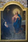 <center>La cathédrale Saint-Léonce </center> La Bienheureuse Marguerite-Marie Alacoque. H. Raybaud 1882. Toile restaurée en 1985 par Jeanne Laplaud.